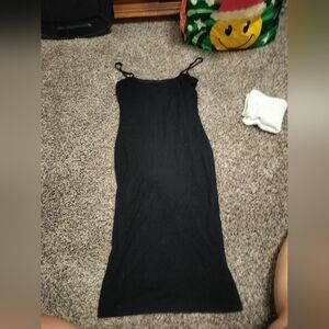 Popilush Black Midi Dress